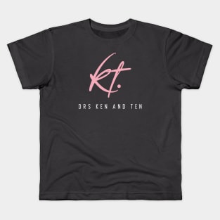 Drs. KT. (pink/white letters) Kids T-Shirt